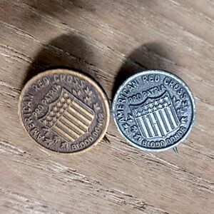 Vintage Red Cross Pins